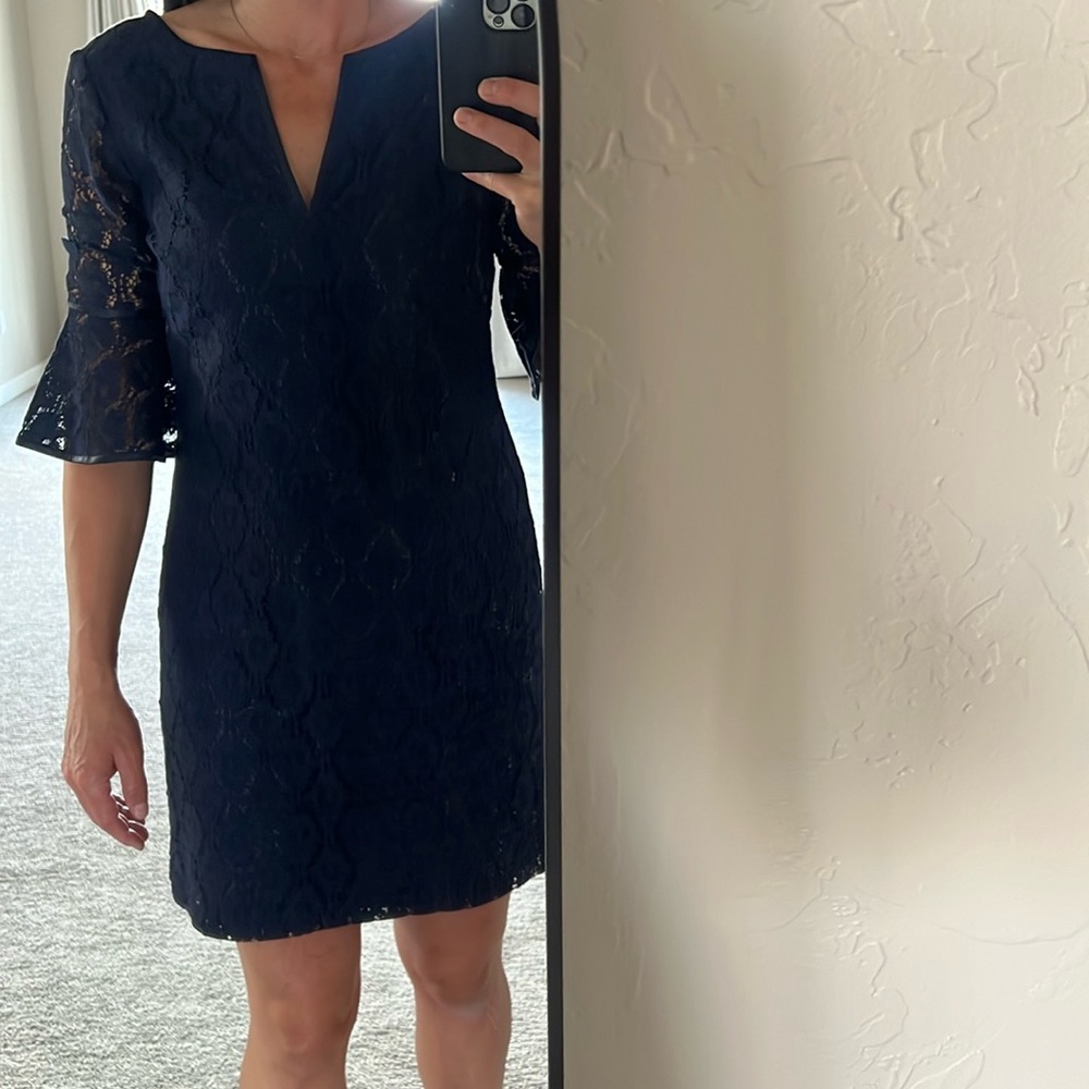 Adrianna Papell shift lace dress